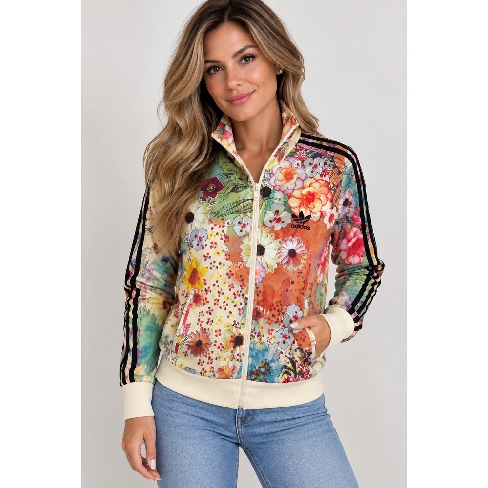 Adidas Originals x The Farm Company Firebird Floral Track Jacket AJ8151 XS